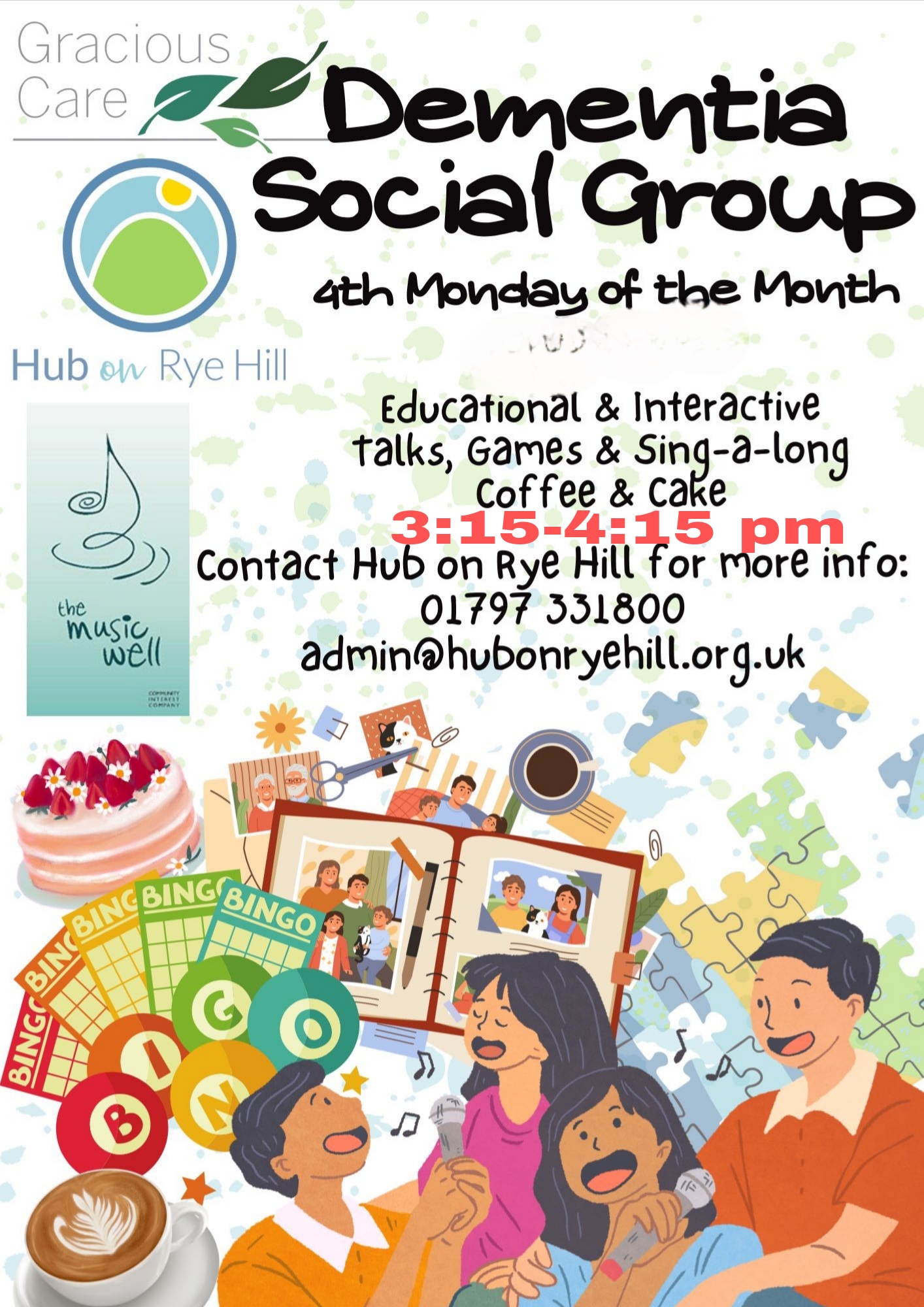Dementia Social Group at Hub on Rye Hill